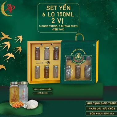SET YẾN 6 LỌ 150ML 2 VỊ